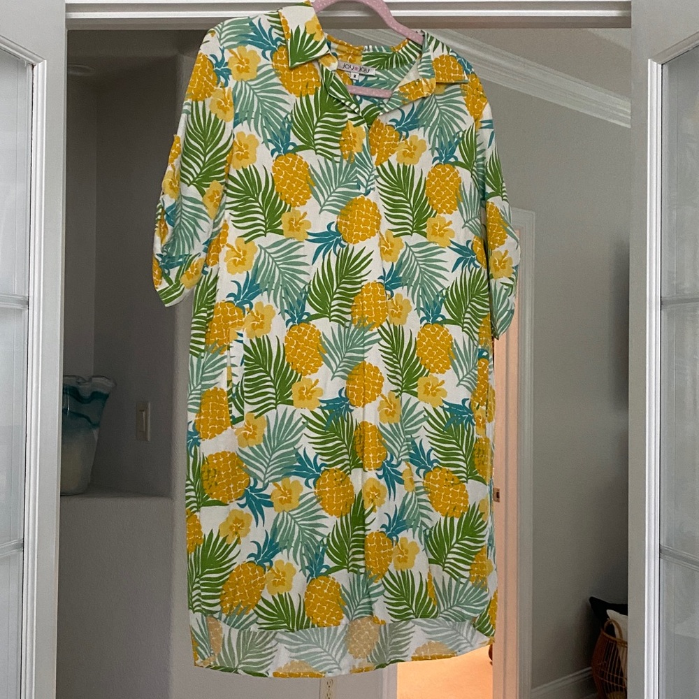 Joy Joy, Tropical Pineapple Print Dress
